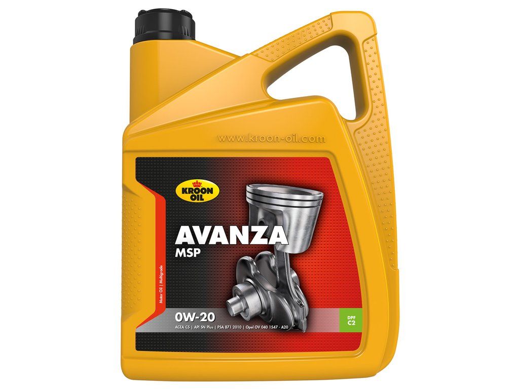 Kroon-Oil Motorolie Avanza MSP 0W-20 1 liter (8710128373499)