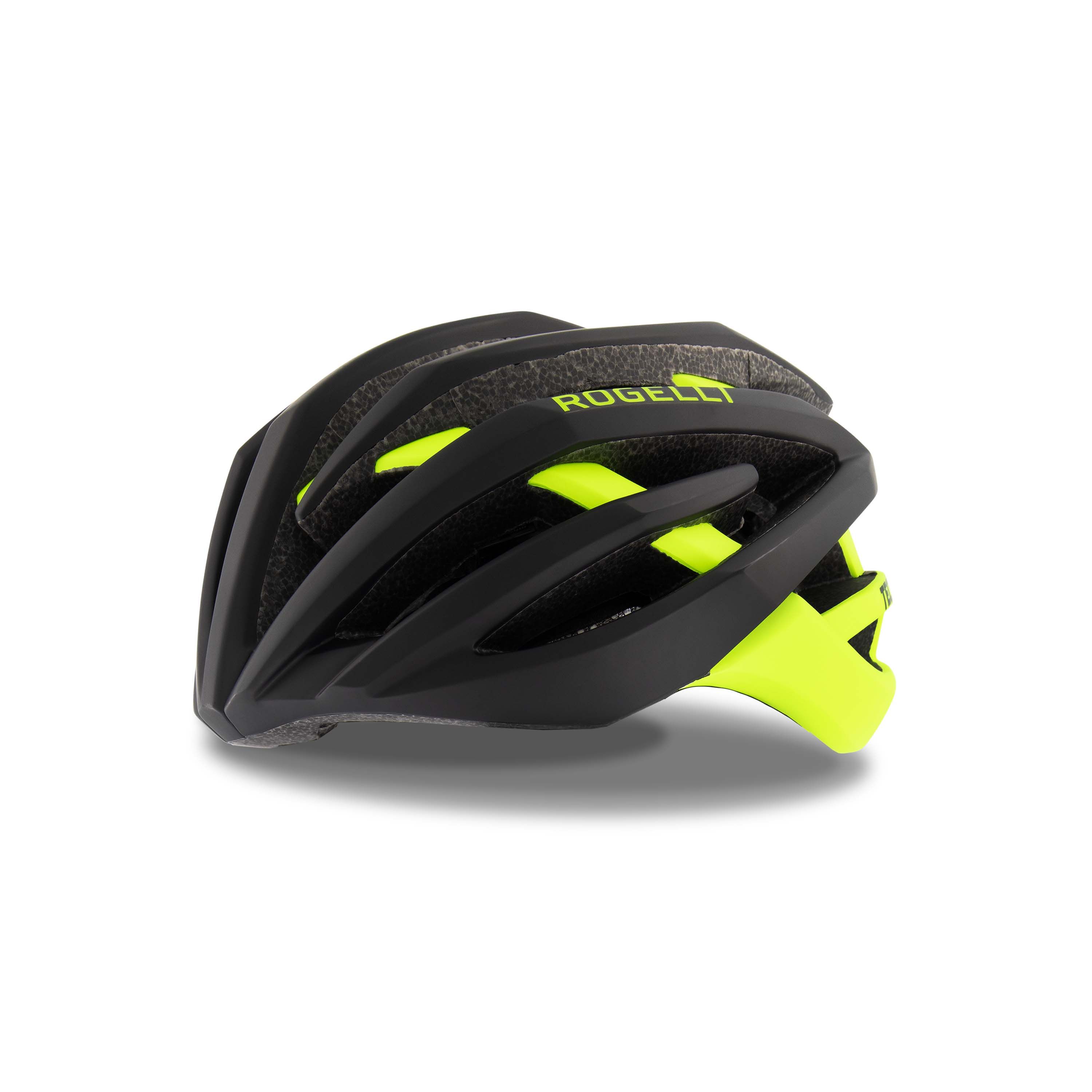 Rogelli Wielrenhelm Tecta Zwart/Fluor (8717849103398)