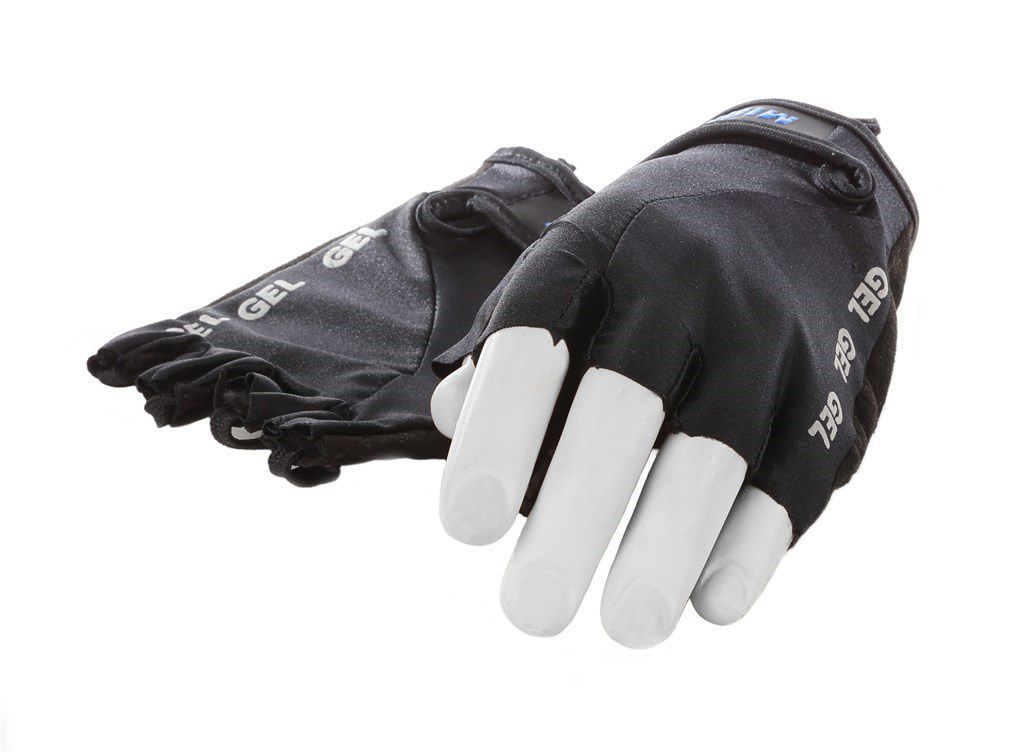 Mirage Lycra handschoen met gelpads maat M - zwart/zwart (8717729482926)