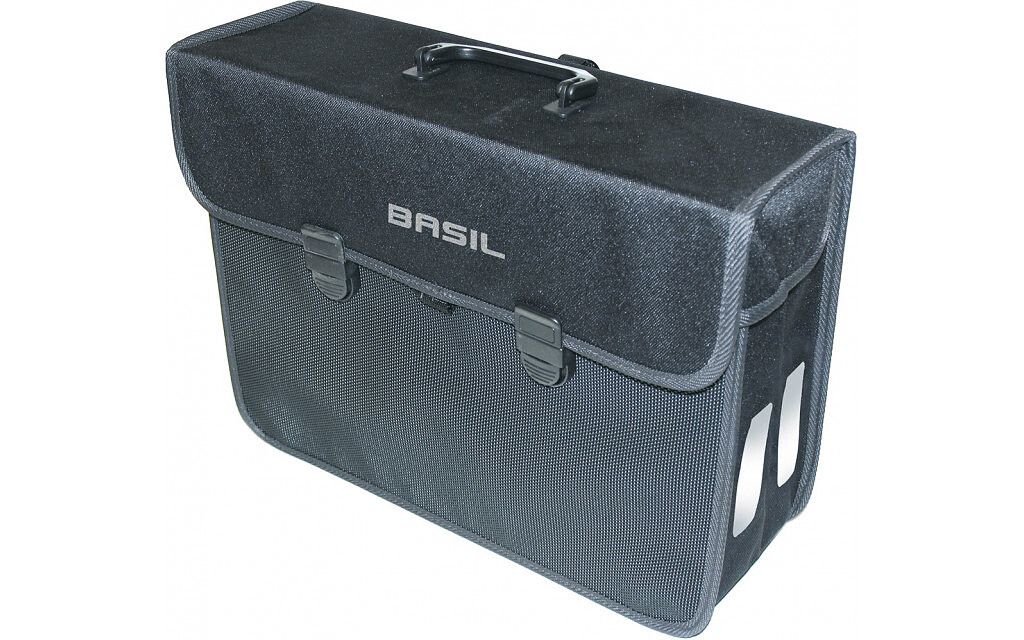 Basil Fietstas Malaga XL 17 liter 40 x16 x 31 cm - zwart (8715019170195)