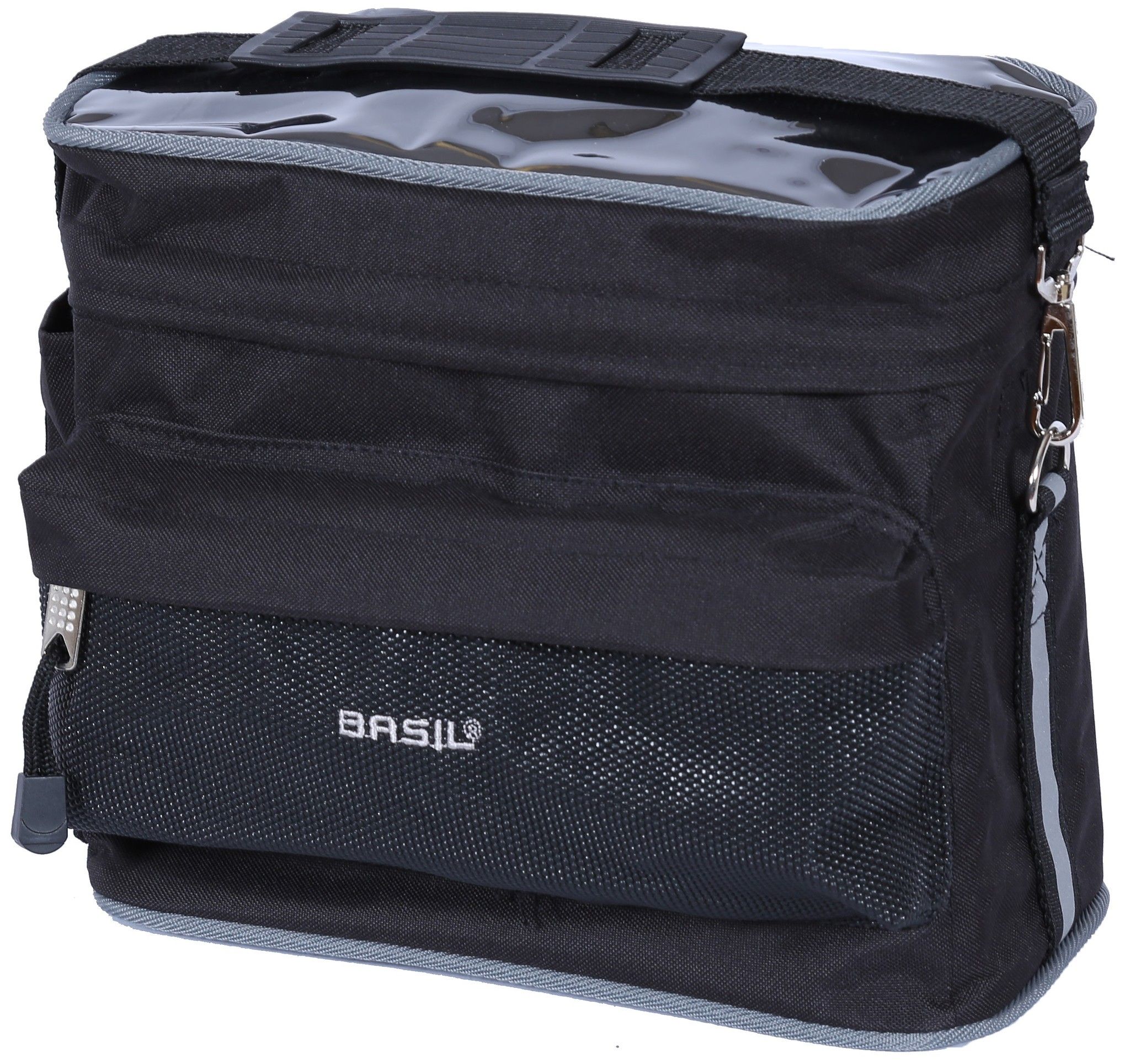 Basil Stuurtas Mali 8 liter 26 x 17 x 22 cm - zwart (8715019160103)