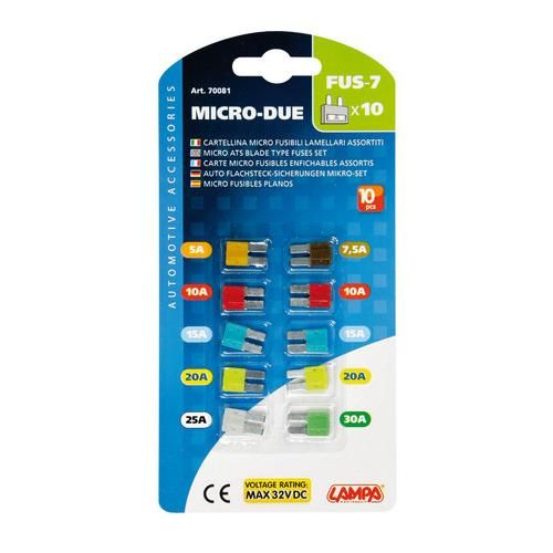 Lampa STEEKZEKERINGEN ASS. MICRO 5/30A 10ST (8000692700815)