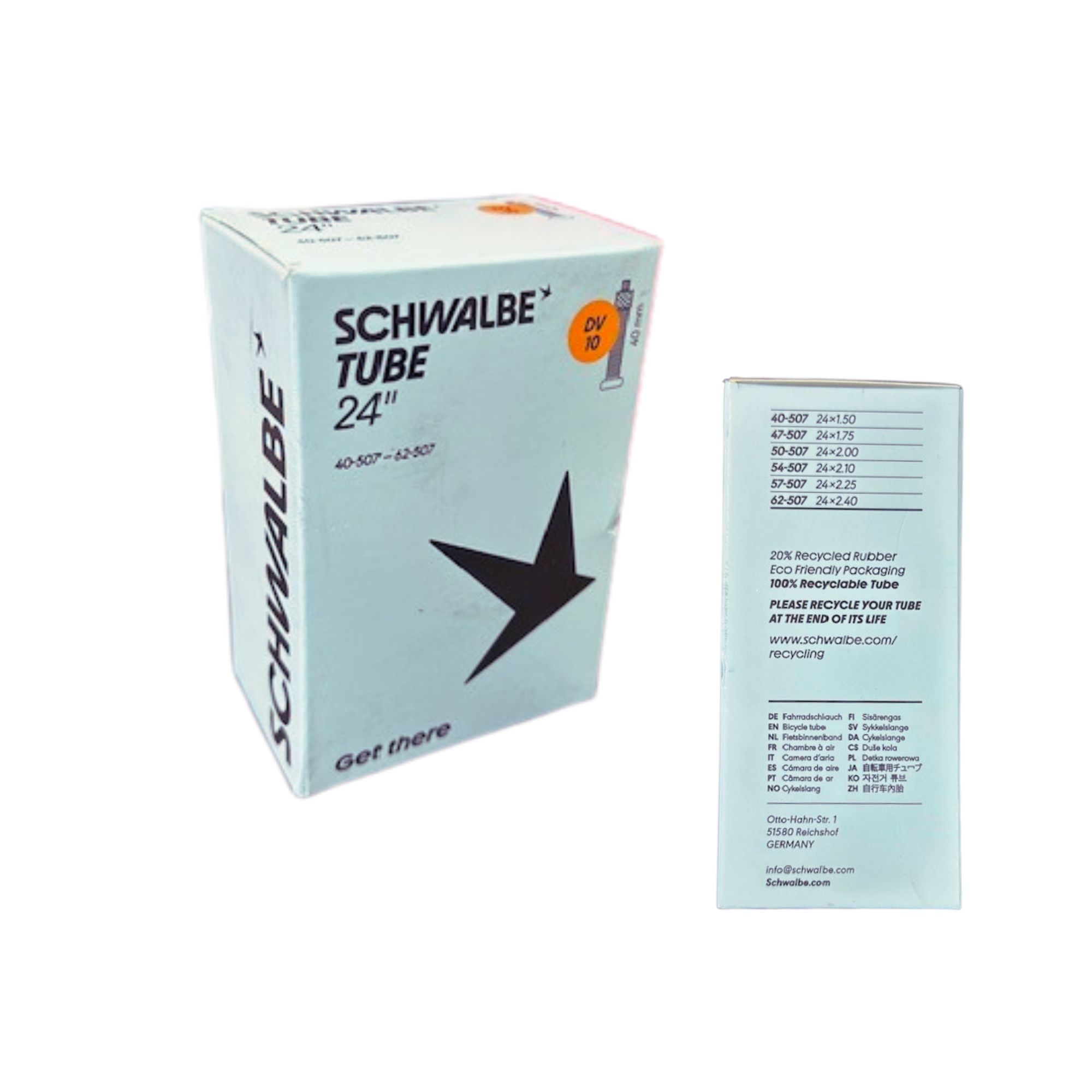 Schwalbe DV10 (40/62-507) DV 40 mm 10462641 (4026495930383)