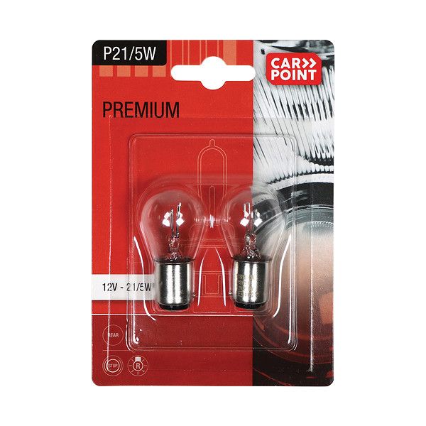 Carpoint Premium Gloeilamp12v P21/5W 2St (8711293477180)