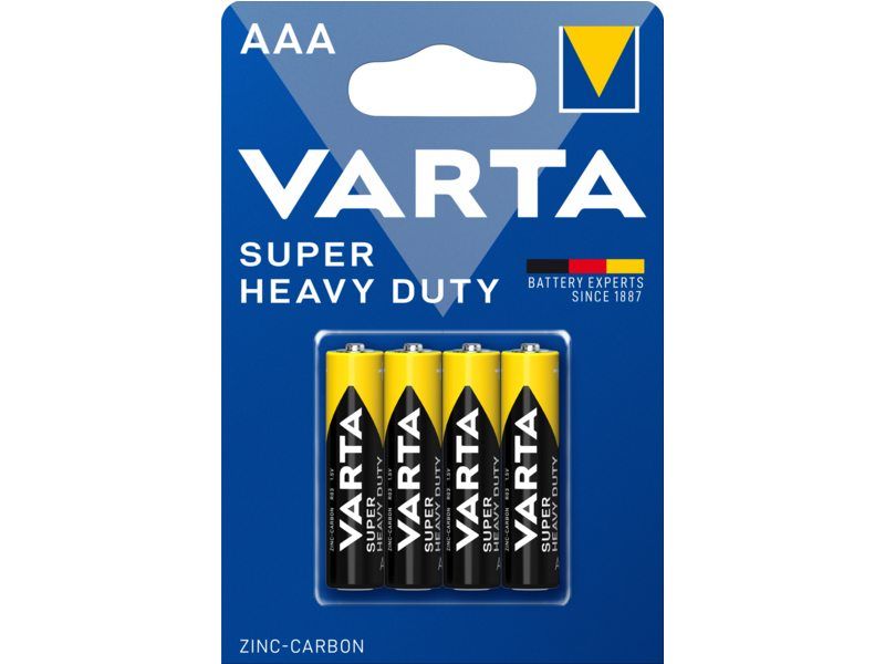 Varta batterij superlife aaa r03 blister (4) (4008496676187)