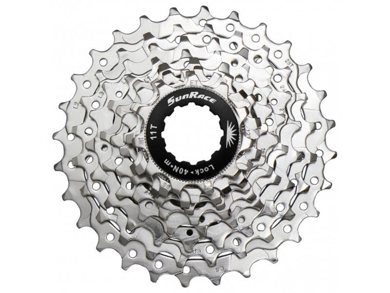 Sunrace cassette 11-28t 9 speed nickel (4710944241969)