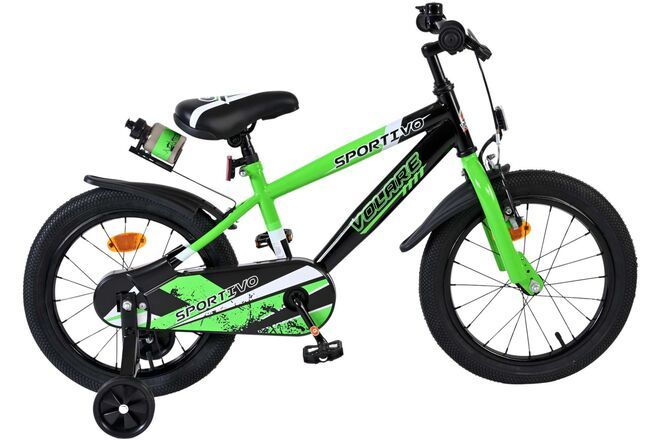 Volare Sportivo Kinderfiets Jongens 16 inch Groen (8715347516788)