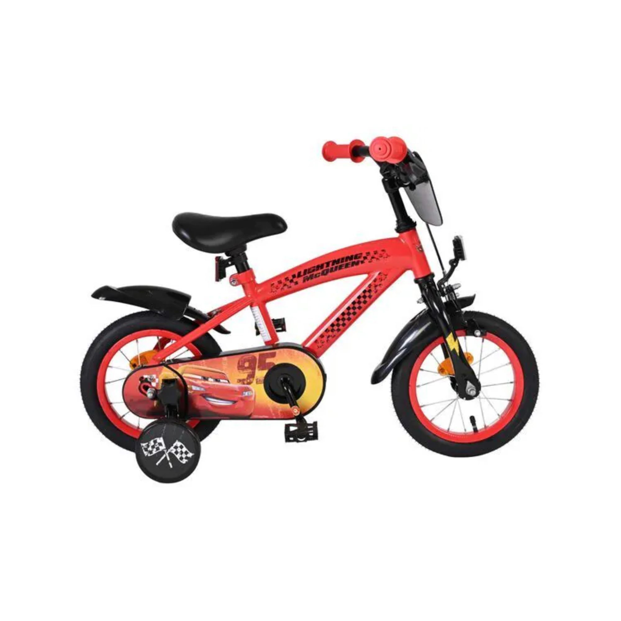 DISNEY CARS KINDERFIETS 12" ROOD (8715347205002)