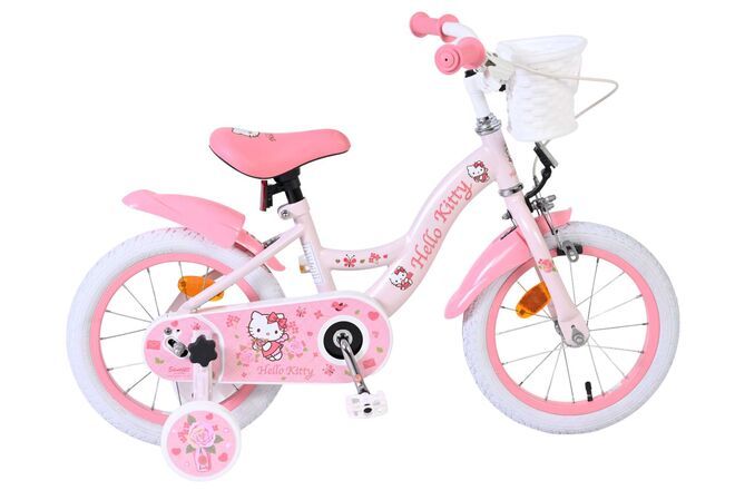 HELLO KITTY KINDERFIETS MEISJES 14 INCH ROZE (8715347205729)