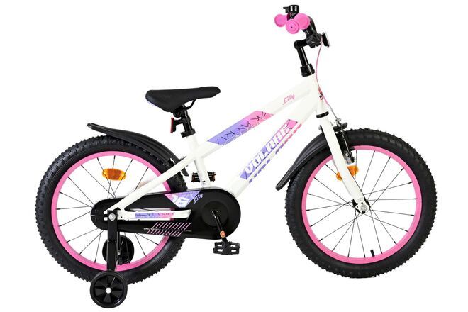 VOLARE LILY KINDERFIETS MEISJES 18 INCH WIT ROZE (8715347518379)