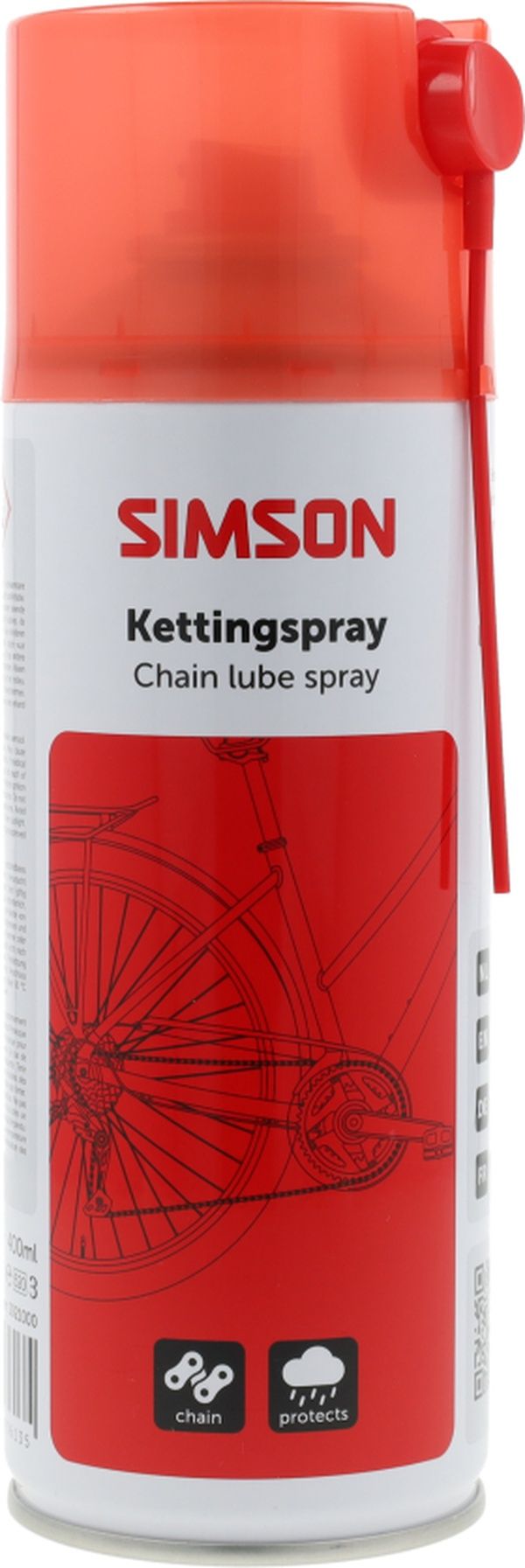 Ketting & Derailleurreiniger spray Simson - 400ml (8711646936159)