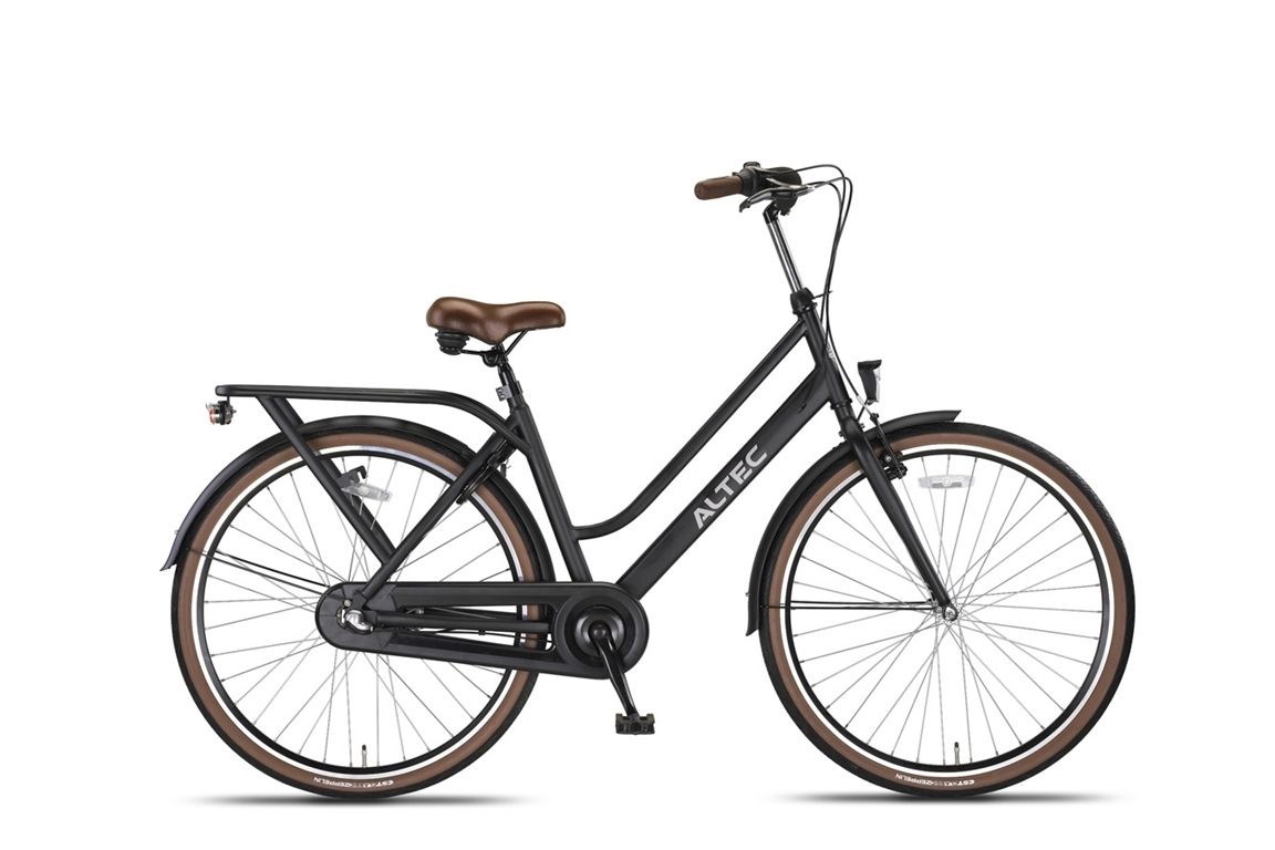 Altec Manta 28 Inch Damesfiets N-3 55Cm Mat Zwart (8698906250357)