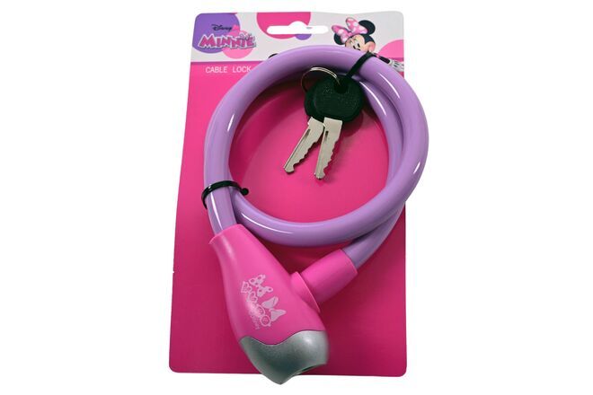 Merkloos Minnie Mouse Kabelslot Paars/Roze (8715347014369)