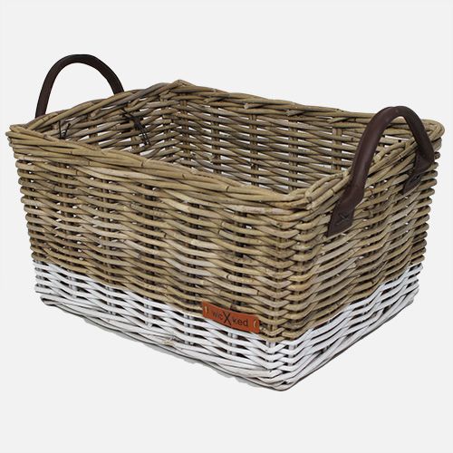 Merkloos Wicked Kratmand L Grijs/Witte Onderkant Met Leren (8719874749466)