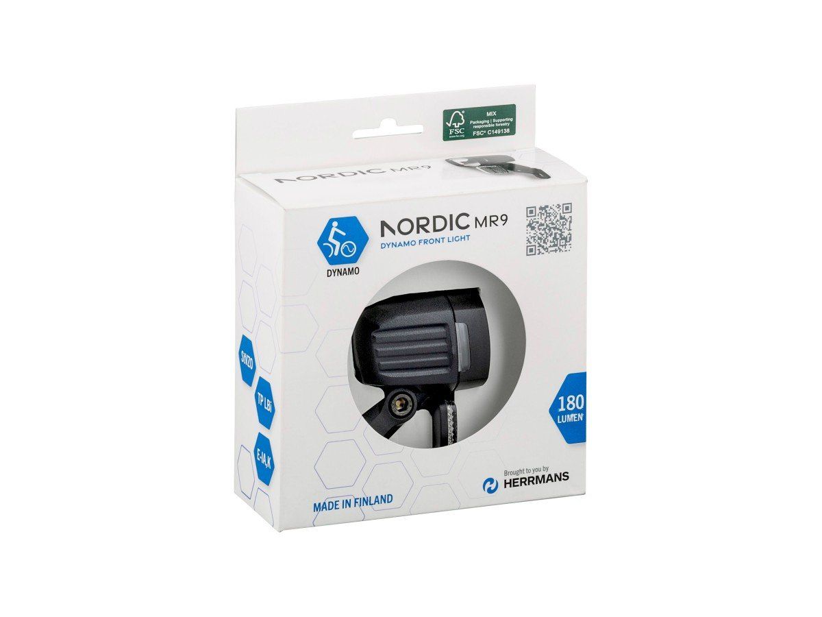 Light Herrmans Nordic MR9 Dynamo 6V 180Lm Black/Wh (0197216180340)