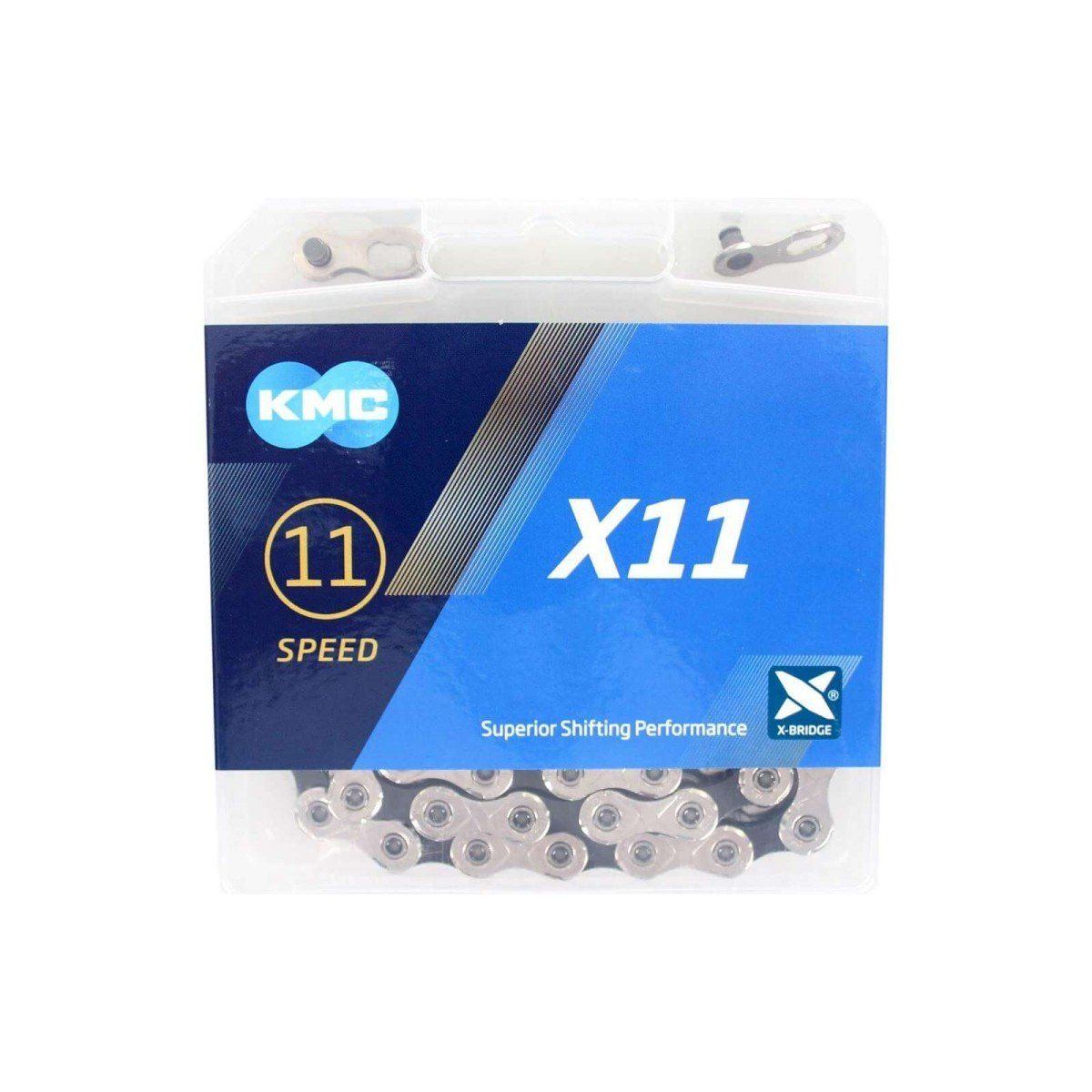 Ketting 1/2-11/128 118 kmc 11v x11-93 zilver-zwart (4715575890302)