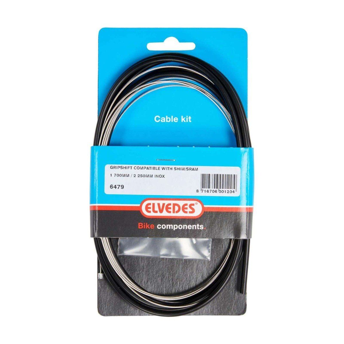 Elvedes schakel kabel Nexus rvs zw (8716706001204)