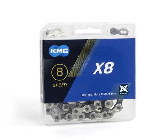 Ketting 1/2-3/32 114 kmc 8v x8-93 nickel/grijs (4715575890647)