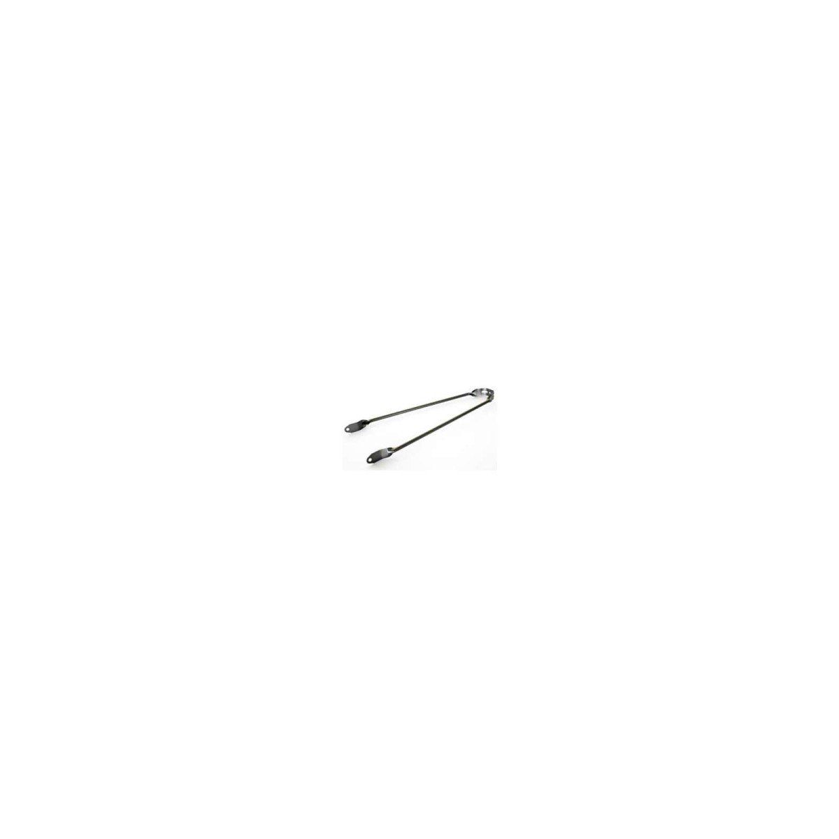 Unbranded Spatbordstang 28" per stuk metallic-zilver pad bev (8716637010450)