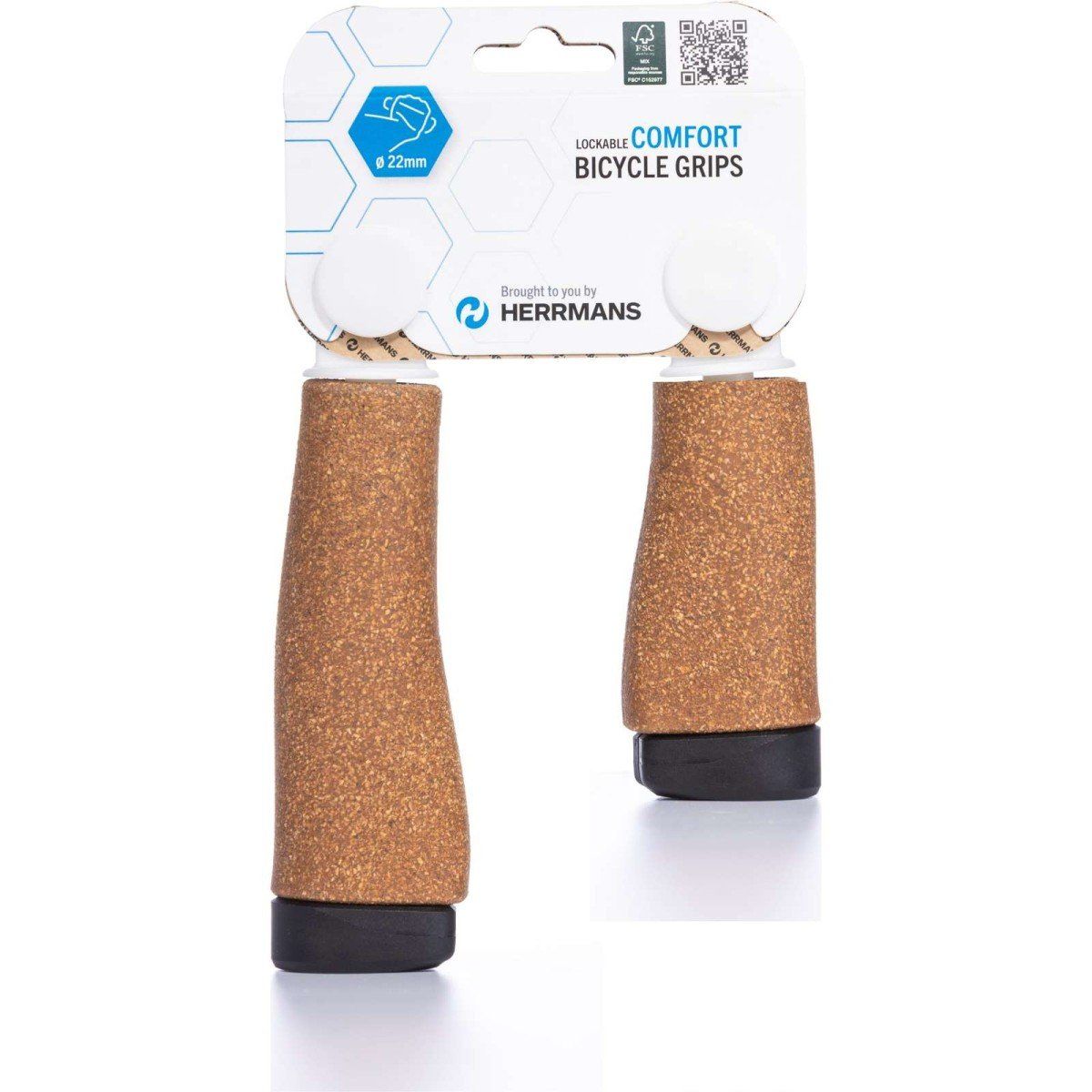 Herrmans Handvat herr grip clik dd37 125/90mm cf br/zw stel (6438534001219)