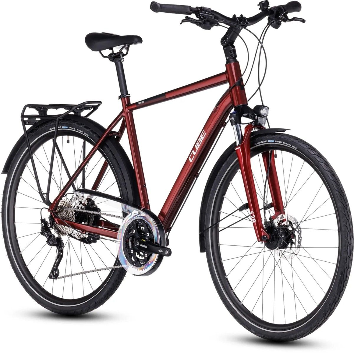 CUBE TOURING EXC RED/WHITE 2023, Red/white