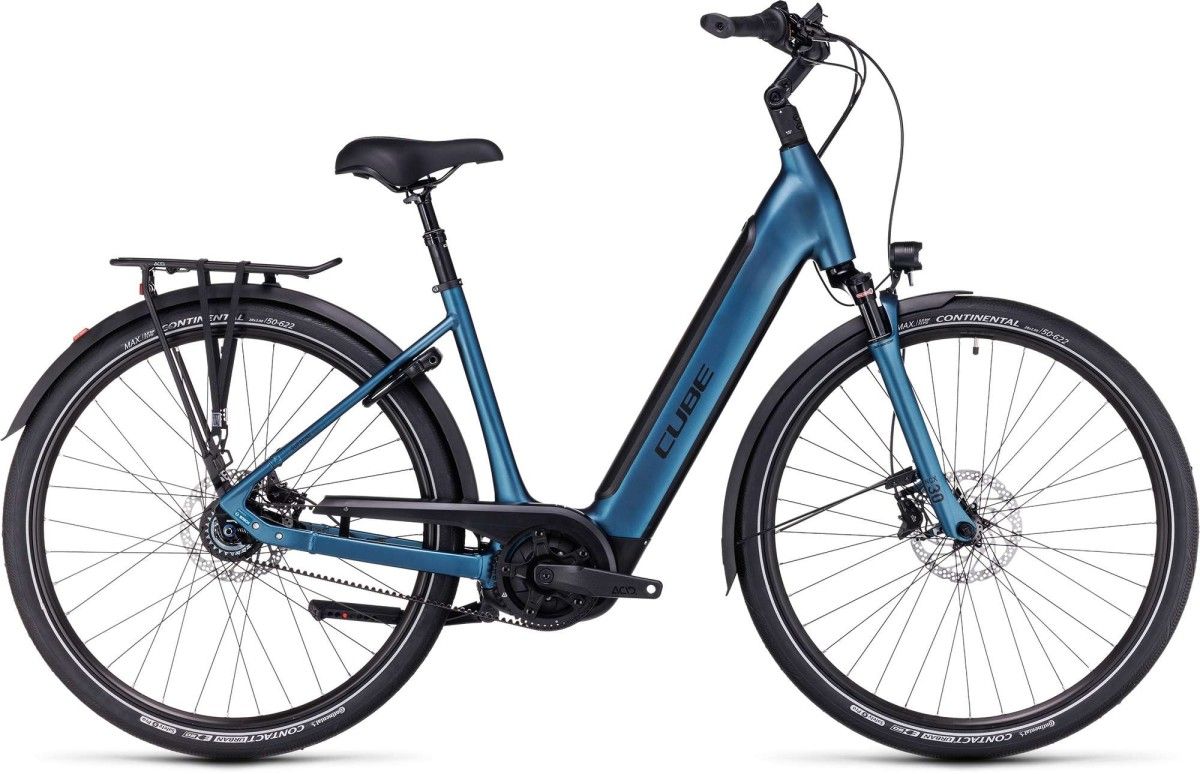 CUBE SUPREME HYBRID EXC 500 BLUE/BLACK 2023, Blue/black