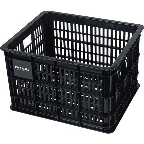 Basil fietskrat M black 29.5L recycled (8715019211348)