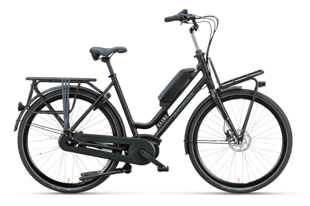 BATAVUS Quip E-Go Dames Zwart Mat 55cm 2025 (8713568562591)