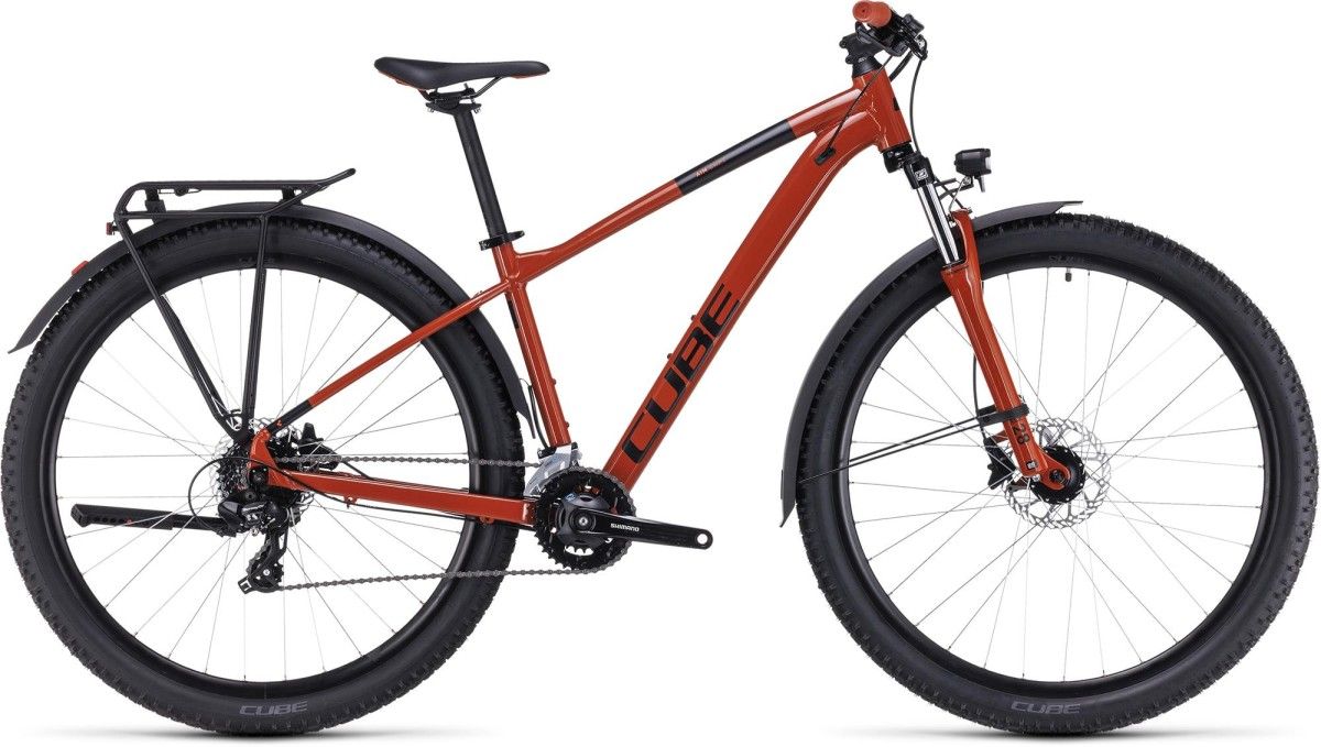 CUBE AIM ALLROAD BRICKRED/BLACK 2023, Brickred/black
