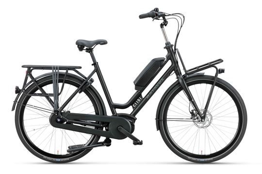 BATAVUS Quip E-Go Plus DAMES Zwart Mat 55cm 2025 (8713568562645)