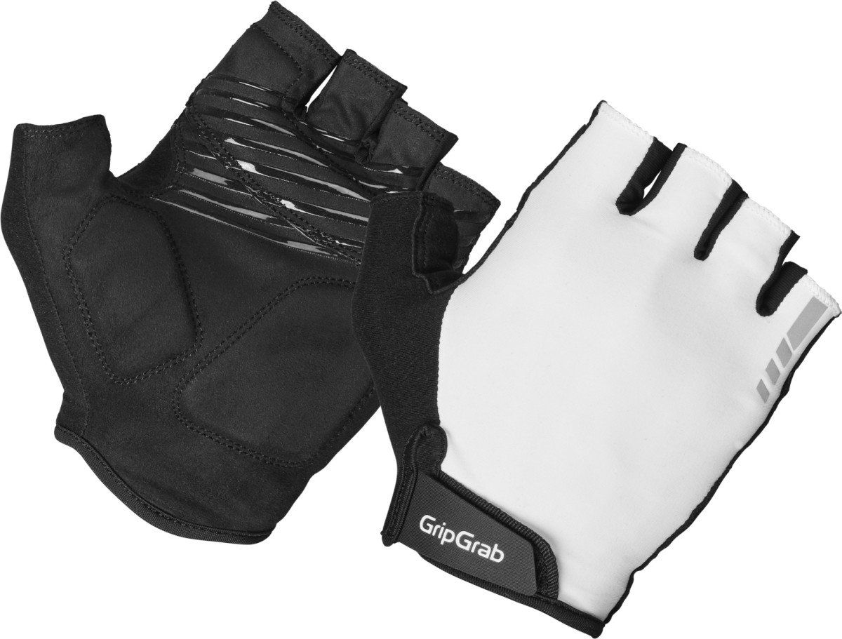 Gripgrab RIDE Padded Korte Vinger Zomer Handschoenen - White - M/9 (5708486033684)