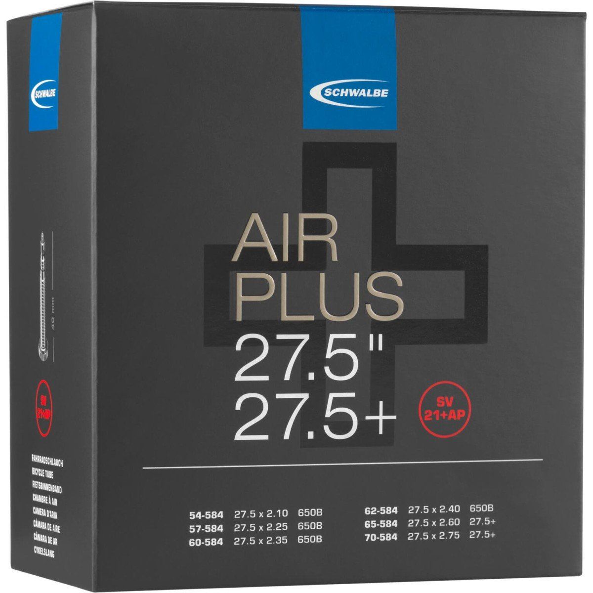 Schwalbe Bib 27.5x210-280 sc air plus sv (40) sv21+ap (4026495871716)
