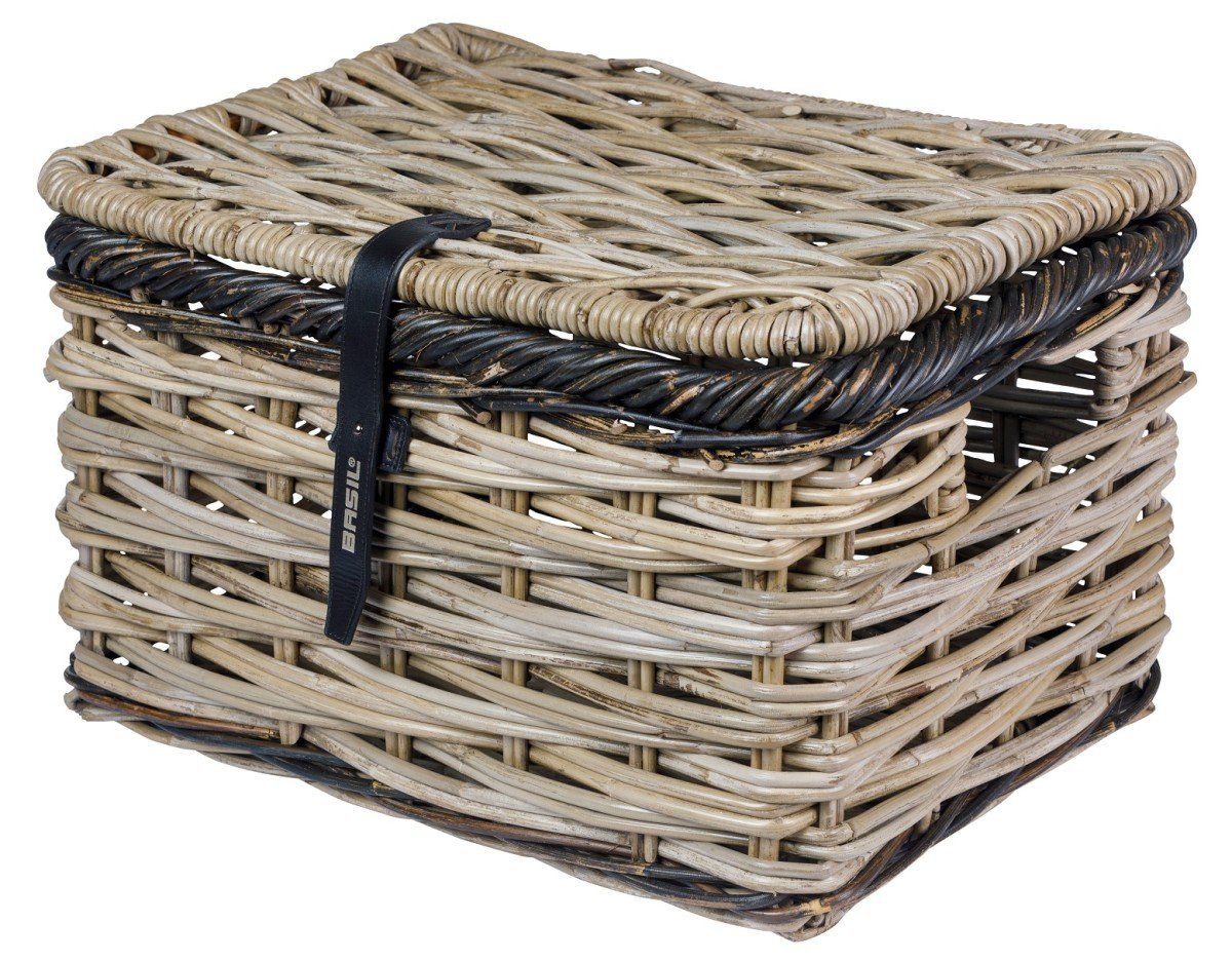 Basil Mand bas rotan dijon l v m/deksel gry/zw (8715019130847)