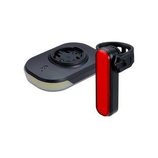 Bbb BLS-282 Verlichtingsset Slice 300 750mAh + Garmin+Wahoo Insert + BLS-255 Uni Zwart (8716683144611)
