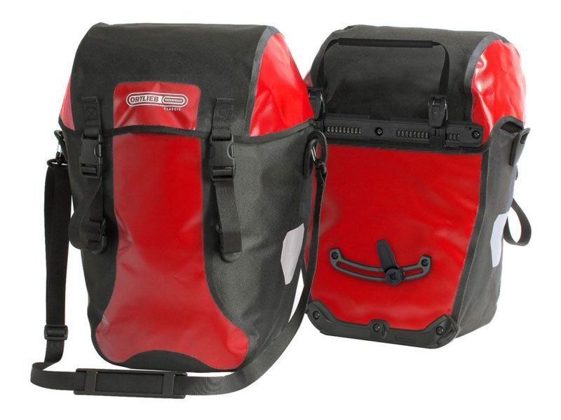 Ortlieb 2x Tas achter bike packer classic f2601 red-black ql2 (4013051035392)