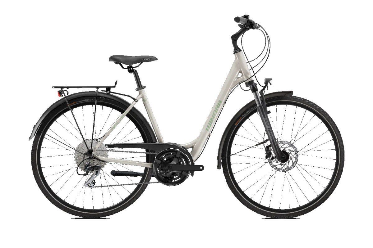 Winora Domingo X24 Low Dames Beige 50cm M 2026 (4054624180422)