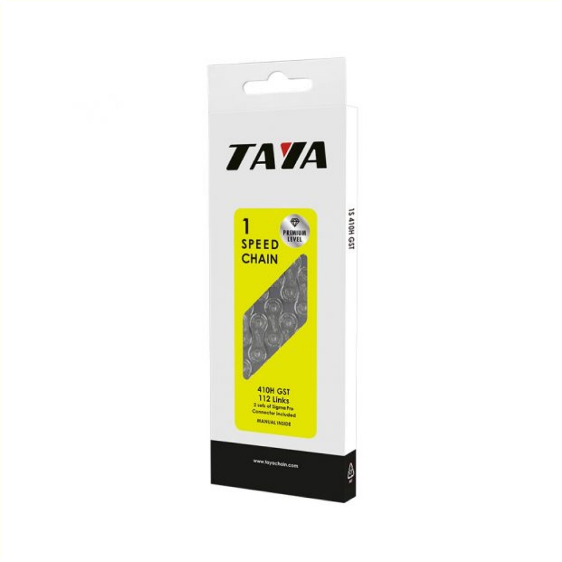 Taya 410H ketting, 1-speed GST-500 anti roest (0641306418795)