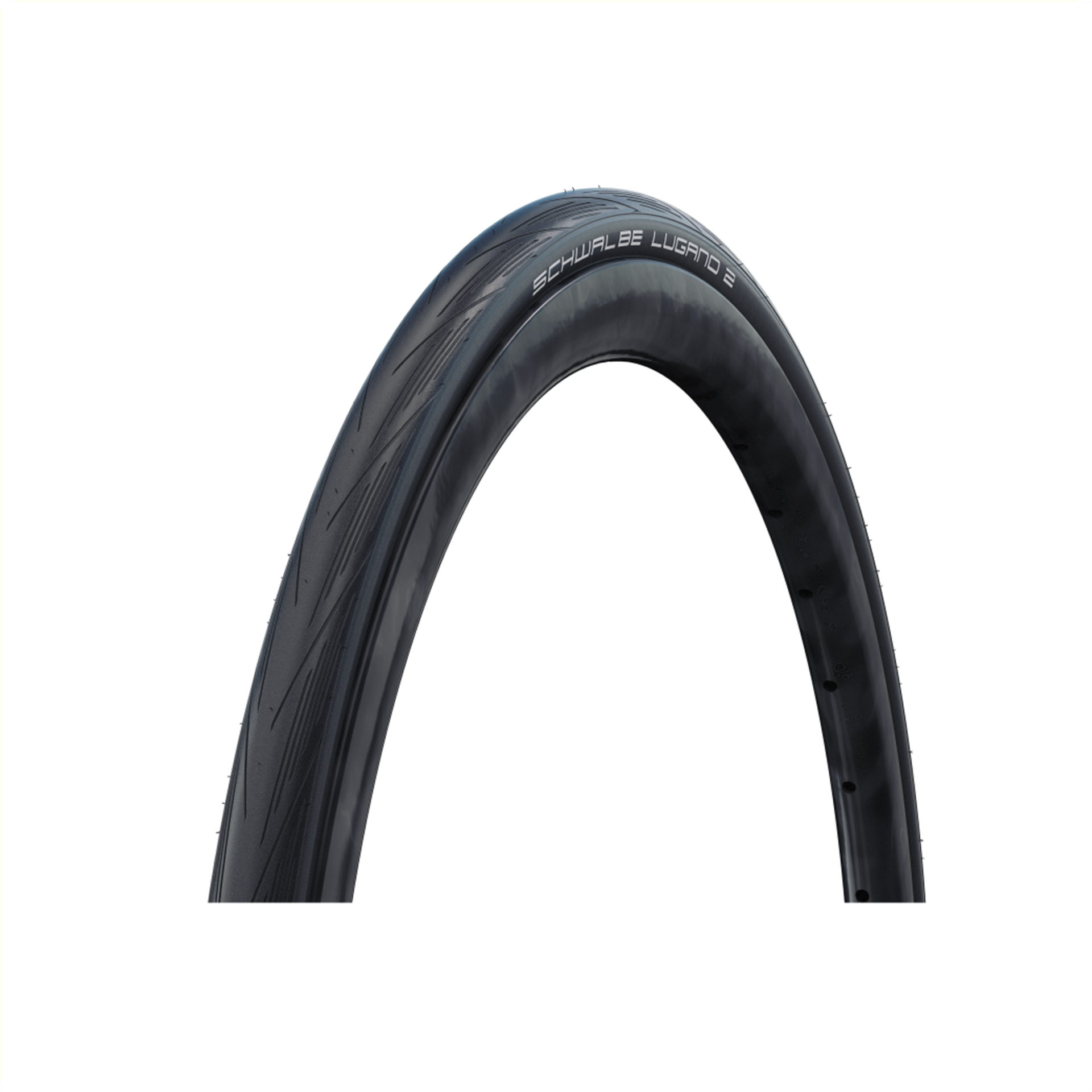 Schwalbe Lugano II (K-guard), Zwart Zonder reflect (4026495874564)