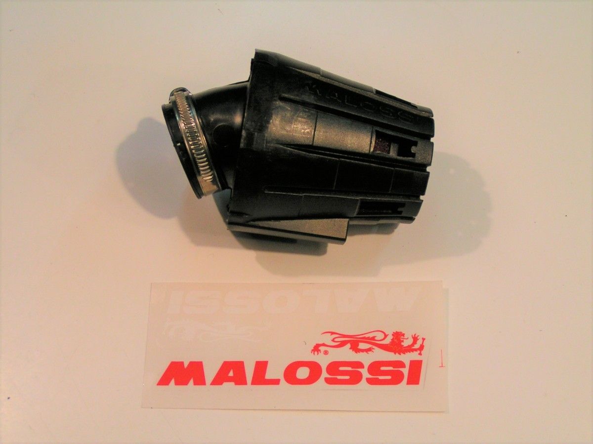 POWERFILTER MALOSSI 38MM ZWART/ROOD PHBL e5