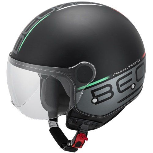 Helm Beon b120 italian lifestyle mat-zwart maat xl 61-62 (8720941466391)