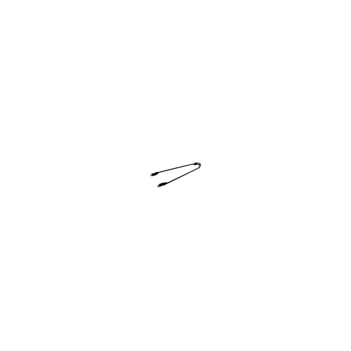 Merkloos Spatd stang 28 zwart pad 6mm klein gat (8716637010443)