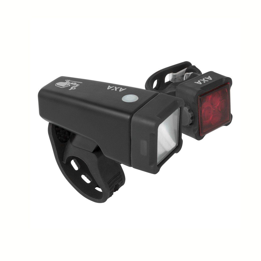 Verlichtingsset Axa nitel ine t4-r accu usb zw vp (8713249258737)