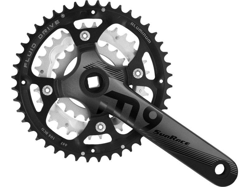 Sunrace crankst M914 44/32/22 9v zw (4710944250756)