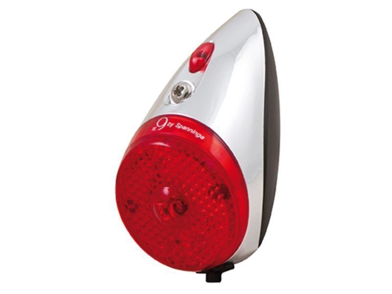 SPANNINGA LED achterlicht Nr 9 XB Presentatieverpakking, batterijvoeding, spatbord (8715117020156)