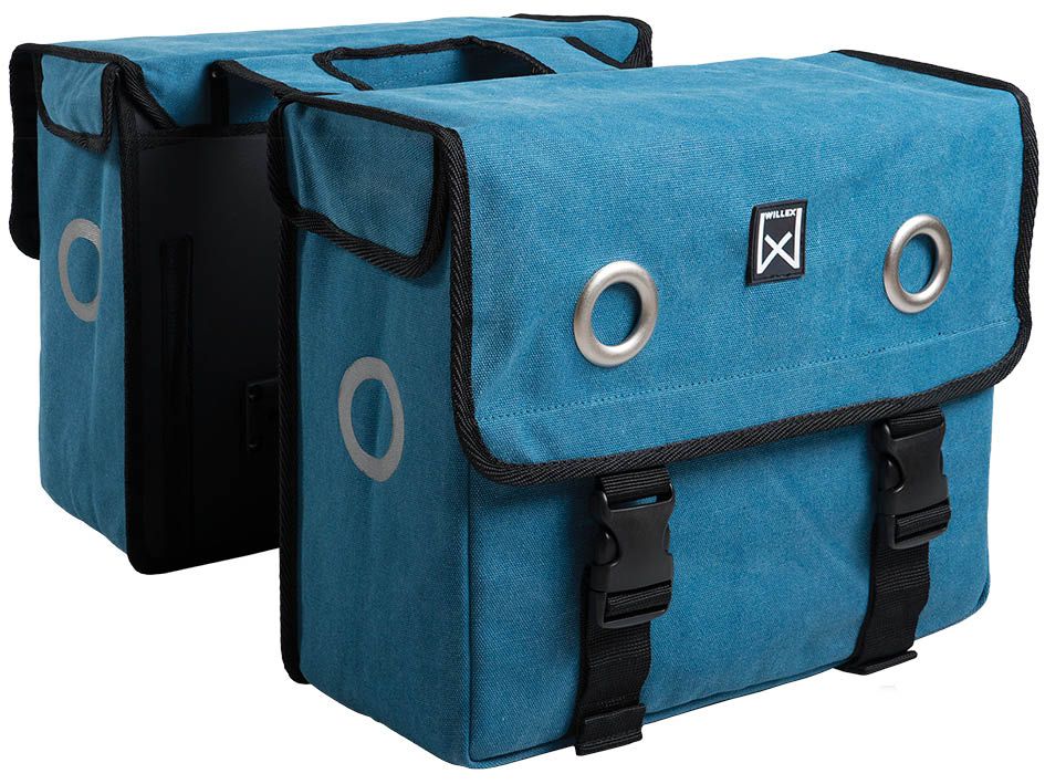Willex Canvas Dubbele Tas Storm Blauw Storm Blauw (5425023133934)