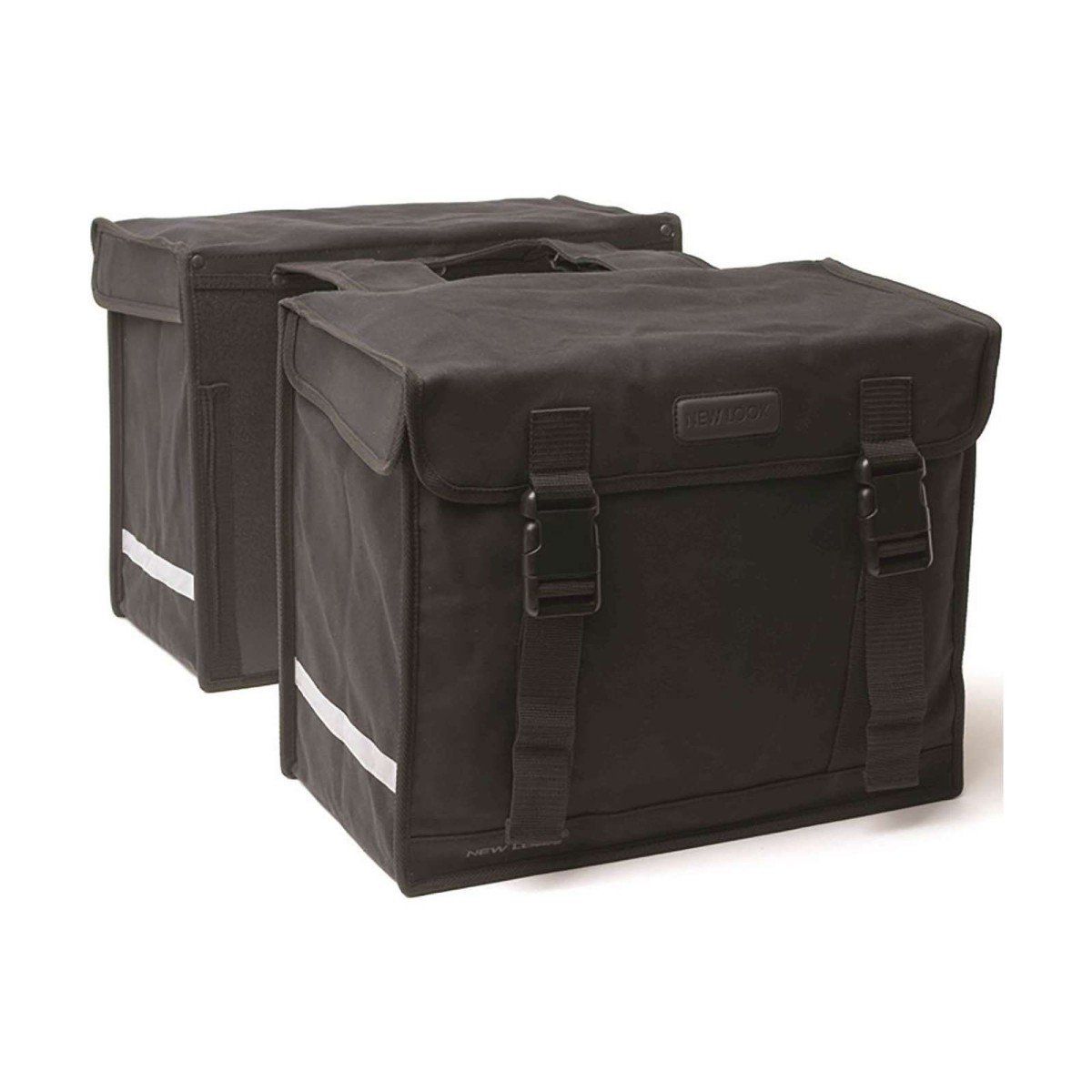 New Looxs fietstas dubbel 31 canvas zwart 66L (8714827014509)