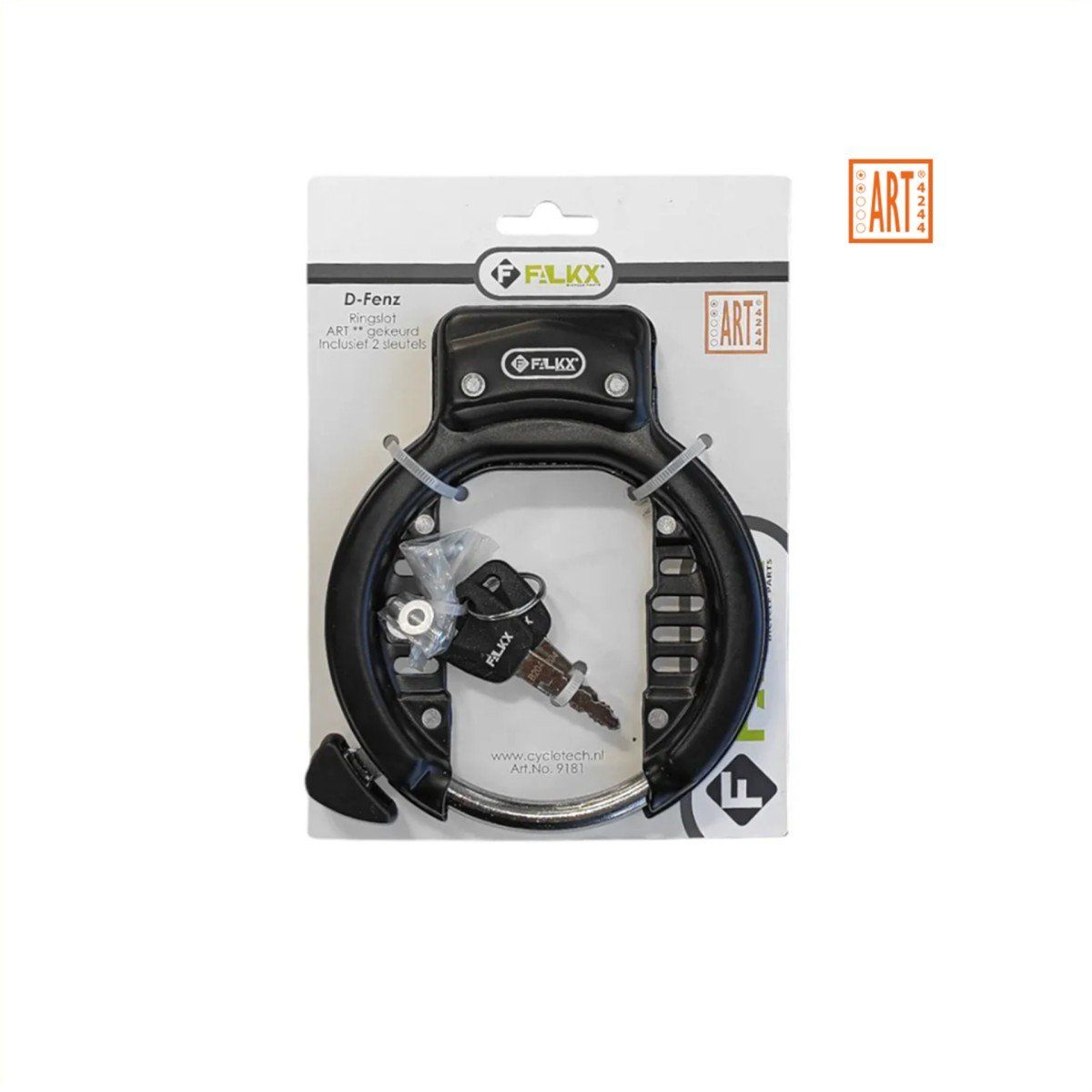 FALKX D-Fenz Ringslot zwart ART** 70mm breed (8720574373776)