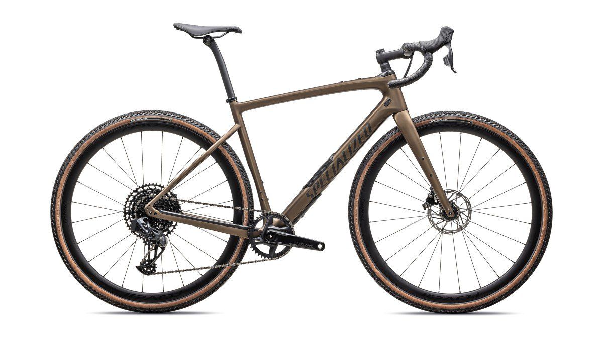 Specialized Diverge Expert Carbon Satin Burnt Gold Metallic / Black Liquid Metal 56 2025 (0196625193224)
