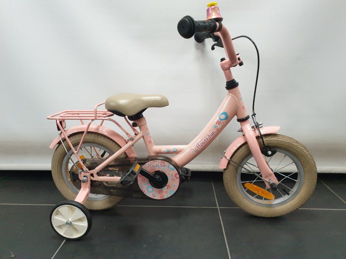 Bike Fun Flower Fun 12 Meisjes Licht Roze 22cm 2022 (8716637051422)