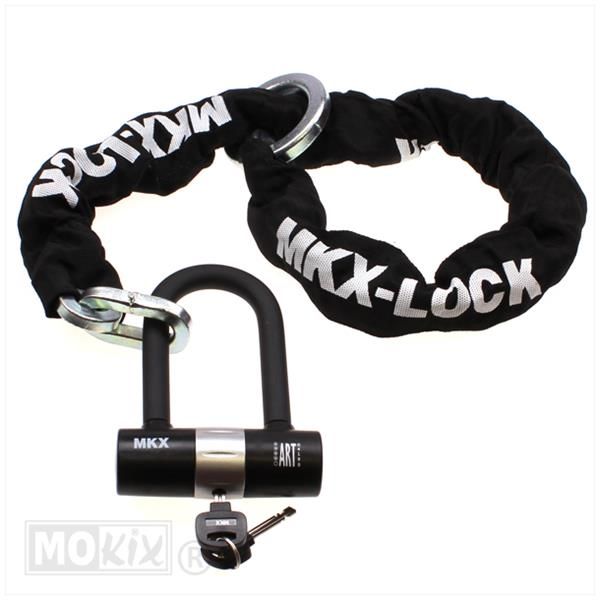 Mkx KETTING SLOT 4sterren ART 120cm met oog en hangslot (2200089772715)